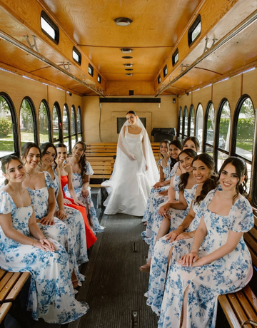 Cute A Line Puff Sleeve Print Floral Chiffon Long Bridesmaid Dress Graduation Prom Dress HZ1023